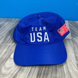 Team USA Hat Team Apparel Men's Adjustable Blue Olympics Logo